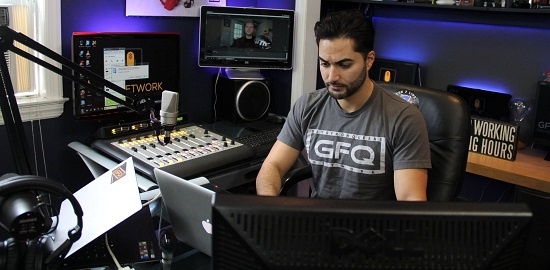 Andrew Zarian in the GFQ Studio