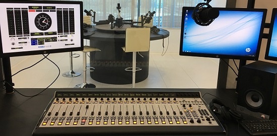 ASBU Studio with Axia Fusion console