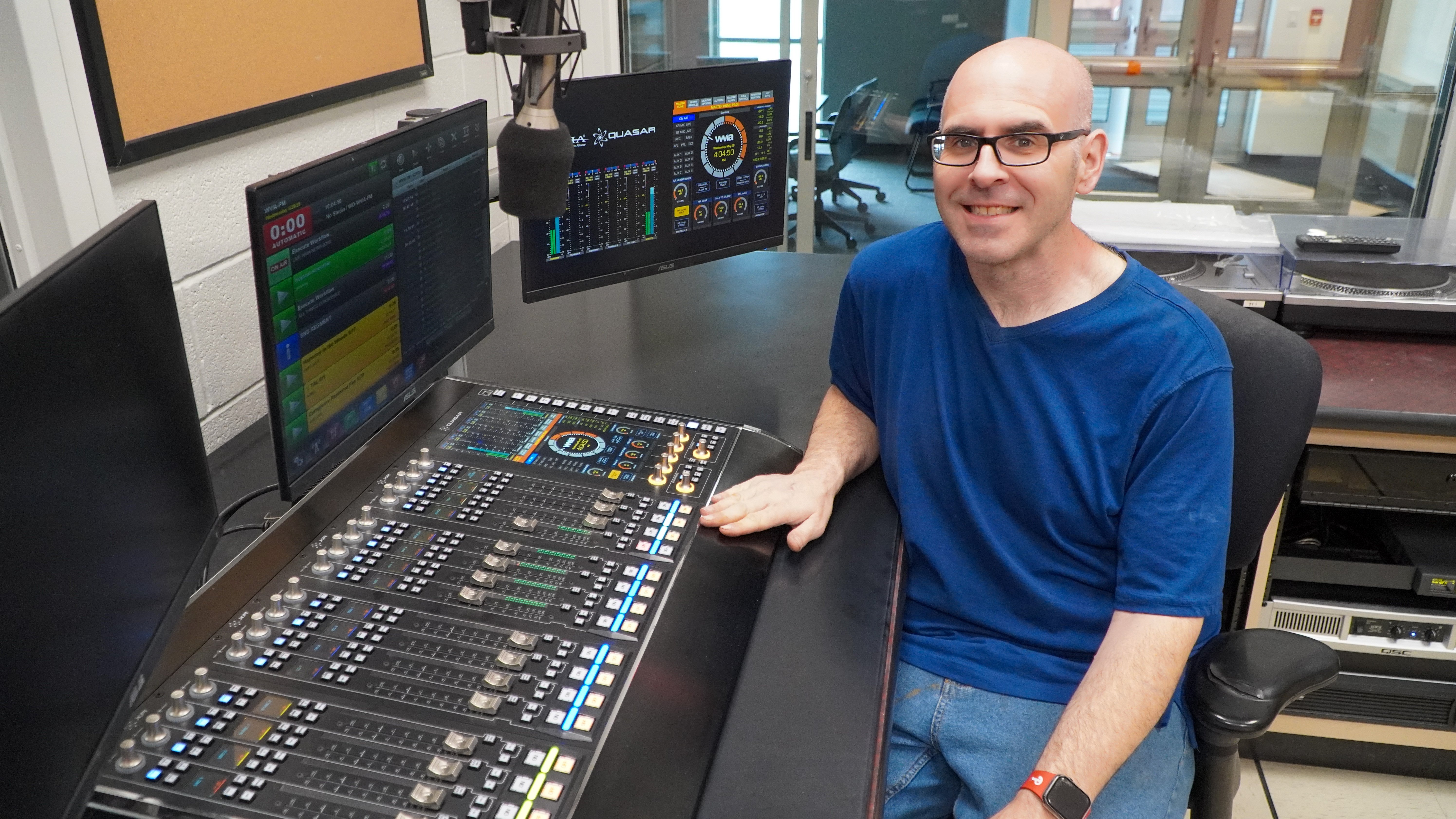 Mark Ruddy and the Axia Quasar XR at WVIA-FM
